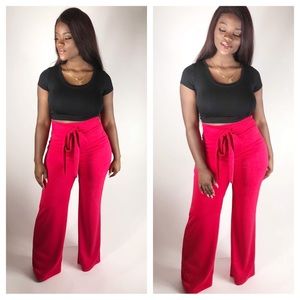 Hot pink pants